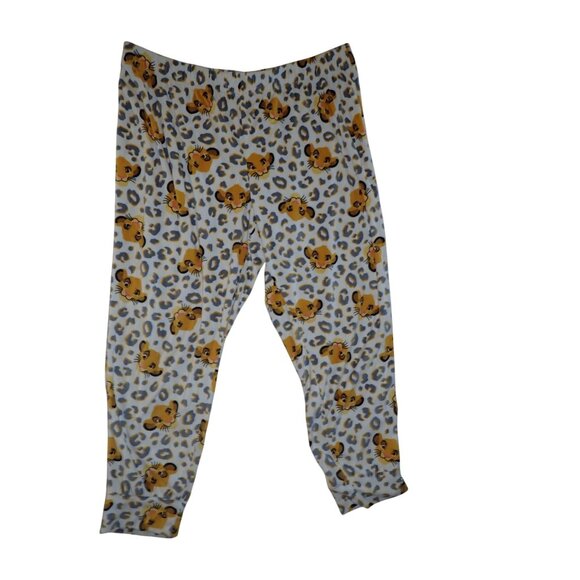 Disney Simba Lion King Velour Pajama Set XL 16-18 Henley Shirt Pants Cozy Soft - Picture 5 of 8